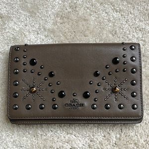 Coach small foldover clutch